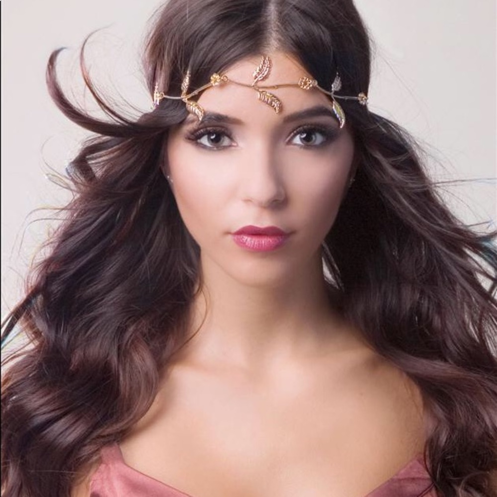 Gold leaf headpiece